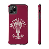 Vintage Arizona State Lacrosse with Stick Head Graphic Tough iPhone and Samsung Galaxy Cases  Phone Case