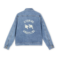 Wyoming Wrestling Logo Denim Jacket