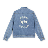 Wyoming Wrestling Logo Denim Jacket