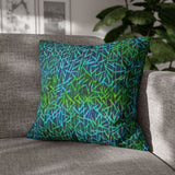 Bamboo Batik Blue Green Pillowcase