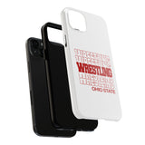 Wrestling Ohio State in Modern Stacked Lettering Tough iPhone and Samsung Galaxy Cases  Phone Case