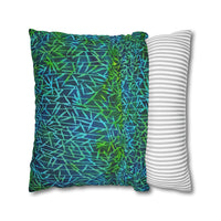 Bamboo Batik Blue Green Pillowcase