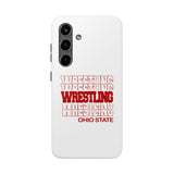 Wrestling Ohio State in Modern Stacked Lettering Tough iPhone and Samsung Galaxy Cases  Phone Case