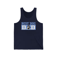 Best Dog Dad Paw Print Tank Top  Tank Top