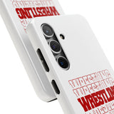 Wrestling Ohio State in Modern Stacked Lettering Tough iPhone and Samsung Galaxy Cases  Phone Case