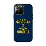 Vintage Michigan Hockey Tough iPhone and Samsung Galaxy Cases  Phone Case
