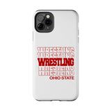 Wrestling Ohio State in Modern Stacked Lettering Tough iPhone and Samsung Galaxy Cases  Phone Case