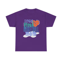 Loud Proud Basketball Mom with Basketball Heart  T-Shirt