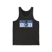 Best Dog Dad Paw Print Tank Top  Tank Top