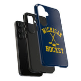 Vintage Michigan Hockey Tough iPhone and Samsung Galaxy Cases  Phone Case