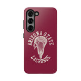 Vintage Arizona State Lacrosse with Stick Head Graphic Tough iPhone and Samsung Galaxy Cases  Phone Case