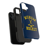 Vintage Michigan Hockey Tough iPhone and Samsung Galaxy Cases  Phone Case