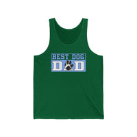 Best Dog Dad Paw Print Tank Top  Tank Top