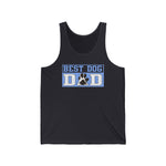 Best Dog Dad Paw Print Tank Top  Tank Top