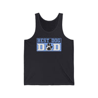 Best Dog Dad Paw Print Tank Top  Tank Top