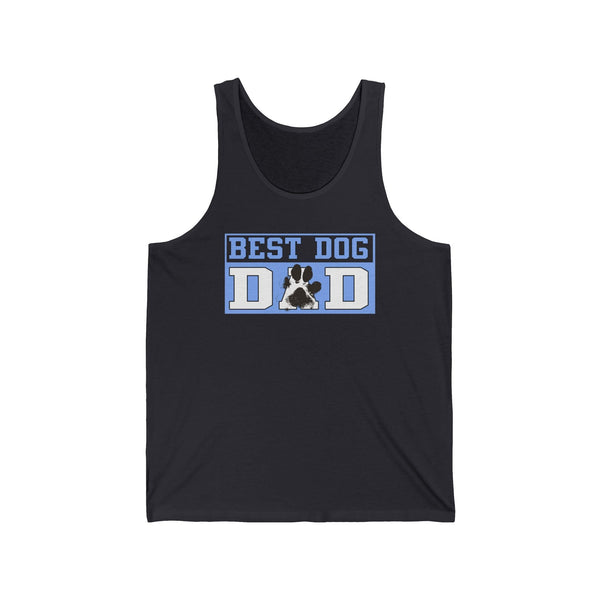 Best Dog Dad Paw Print Tank Top  Tank Top