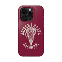 Vintage Arizona State Lacrosse with Stick Head Graphic Tough Phone Cases