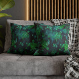 Blue Green Batik Turtles Pillowcase