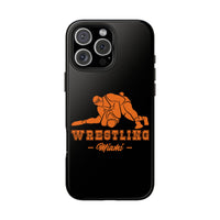 Wrestling Miami with Orange Wrestling Graphic Tough Phone Cases