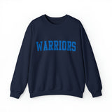 Warriors Sweatshirt (Blue Athletic Text)