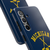 Vintage Michigan Hockey Tough iPhone and Samsung Galaxy Cases  Phone Case