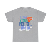 Loud Proud Basketball Mom with Basketball Heart  T-Shirt