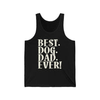 Best Dog Dad Ever Text Tank Top  Tank Top