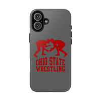 Ohio State Wrestling on Gray Tough Phone Cases