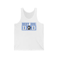 Best Dog Dad Paw Print Tank Top  Tank Top