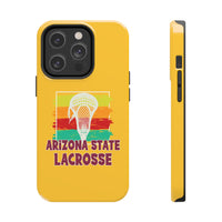 Arizona State Lacrosse on Gold Tough Phone Cases