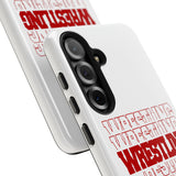 Wrestling Ohio State in Modern Stacked Lettering Tough iPhone and Samsung Galaxy Cases  Phone Case