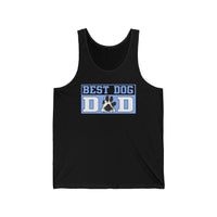 Best Dog Dad Paw Print Tank Top  Tank Top