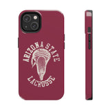 Vintage Arizona State Lacrosse with Stick Head Graphic Tough iPhone and Samsung Galaxy Cases  Phone Case
