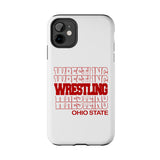 Wrestling Ohio State in Modern Stacked Lettering Tough iPhone and Samsung Galaxy Cases  Phone Case