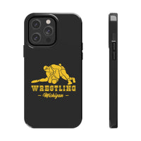 Wrestling Michigan Wrestling Graphic Tough Phone Cases