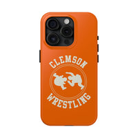 Clemson Wrestling Vintage Logo Tough Phone Cases