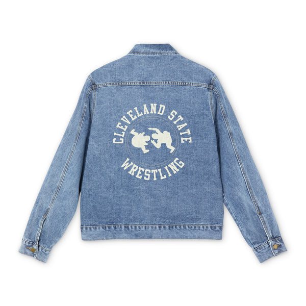 Cleveland State Wrestling Logo Denim Jacket