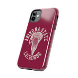 Vintage Arizona State Lacrosse with Stick Head Graphic Tough iPhone and Samsung Galaxy Cases  Phone Case
