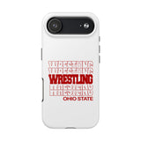 Wrestling Ohio State in Modern Stacked Lettering Tough iPhone and Samsung Galaxy Cases  Phone Case