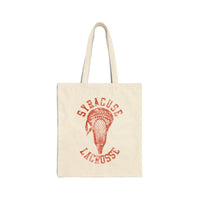 Syracuse Lacrosse Vintage Lacrosse Stick Canvas Tote Bag  Bags