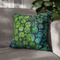 Batik Sand Dollars in Blue and Green Pillowcase