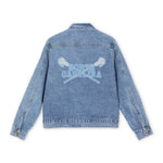 North Carolina Lacrosse LAX Sticks Denim Jacket