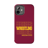 Wrestling Arizona State in Modern Stacked Lettering Tough Phone Cases