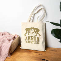 Akron Wrestling Canvas Tote Bag