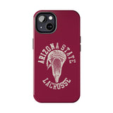 Vintage Arizona State Lacrosse with Stick Head Graphic Tough iPhone and Samsung Galaxy Cases  Phone Case