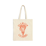 Clemson Lacrosse Vintage Lacrosse Stick Canvas Tote Bag  Bags