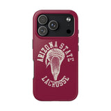 Vintage Arizona State Lacrosse with Stick Head Graphic Tough iPhone and Samsung Galaxy Cases  Phone Case