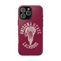 Vintage Arizona State Lacrosse with Stick Head Graphic Tough Phone Cases