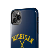 Vintage Michigan Hockey Tough iPhone and Samsung Galaxy Cases  Phone Case