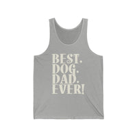 Best Dog Dad Ever Text Tank Top  Tank Top